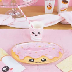 New Chemin De Table Gaze De Coton Rose Pastel 300X30Cm Theme Deco Pastel