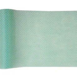 Badaboum Chemin De Table Intisse Plumetis Vert Discount