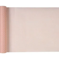 Badaboum Chemin De Table Intisse Plumetis Rose