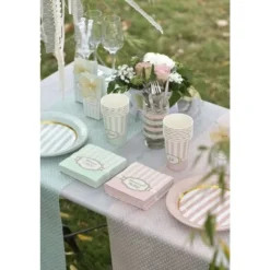 Badaboum Chemin De Table Intisse Plumetis Blanc Clearance