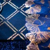 Badaboum Chemin De Table Lin Marine Quadrill Or Et Rose Gold