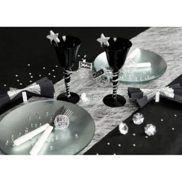 Badaboum Chemin De Table Mariage Argent M Tallis 30 Cm X 5 M Tres New