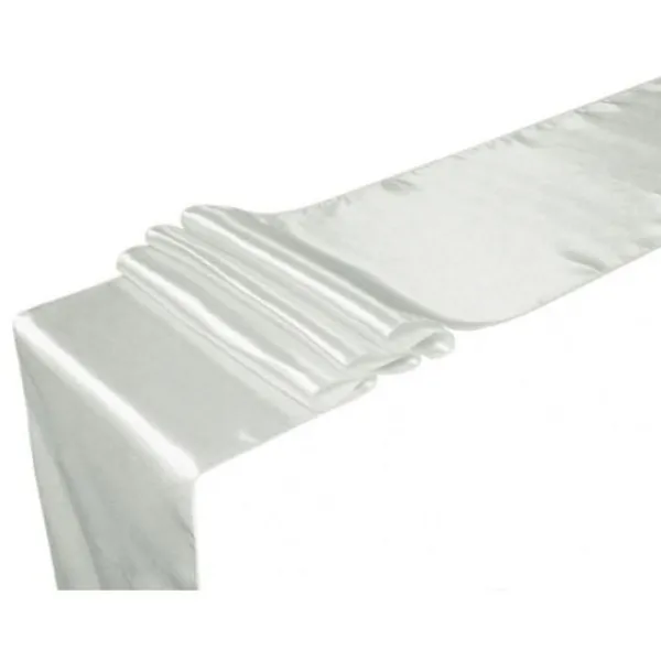 Badaboum Chemin De Table Mariage En Satin Argent 36Cm X 9 M Tres