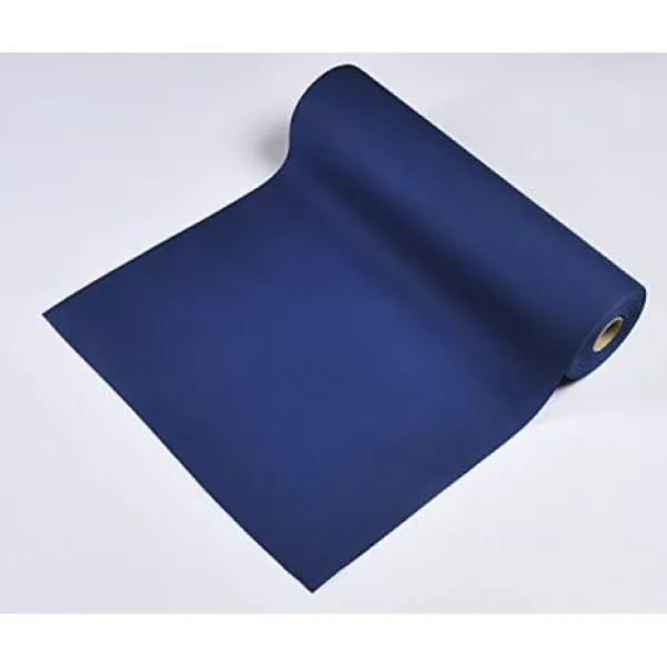 Badaboum Chemin De Table Mariage Intisse Bleu Marine Discount