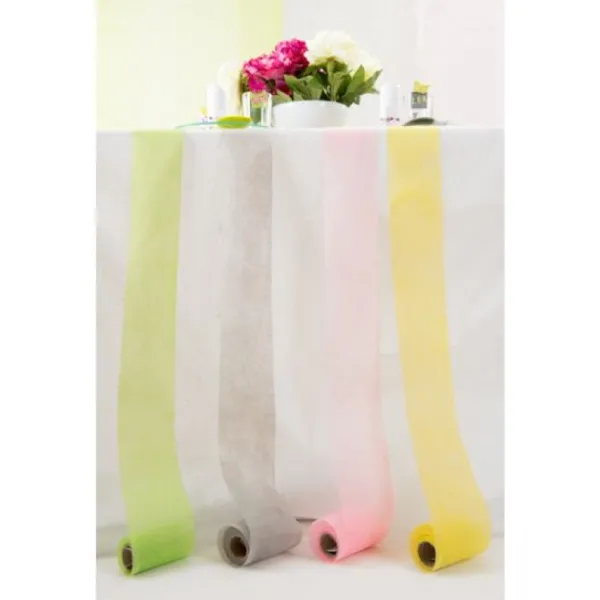 Badaboum Chemin De Table Pas Cher 10 Cm En Tissu Intiss Discount