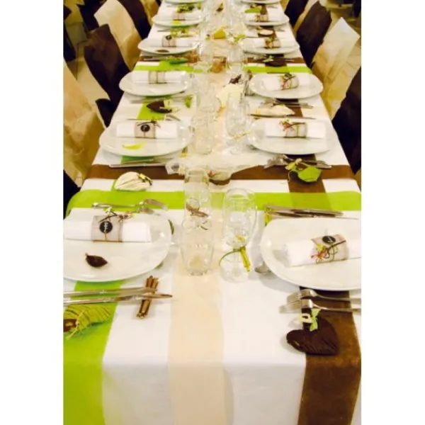 Badaboum Chemin De Table Pas Cher 10 Cm En Tissu Intiss Discount
