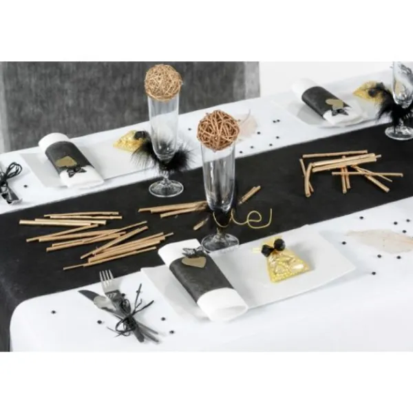 Badaboum Chemin De Table Pas Cher 10 Cm En Tissu Intiss Discount
