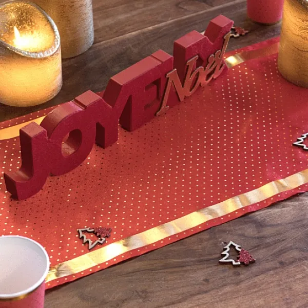 Badaboum Chemin De Table Passe Partout Pois Rouge 28Cm X 3 M Tres Online