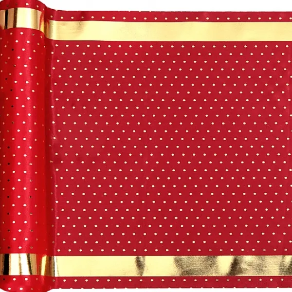 Badaboum Chemin De Table Passe Partout Pois Rouge 28Cm X 3 M Tres Online