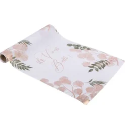 Badaboum Chemin De Table Satin La Vie Est Belle Rose Gold