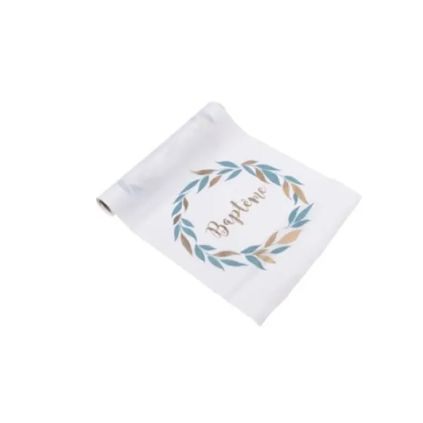 Discount Chemin De Table Tissu Bapt Me Theme Bapteme