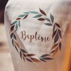 Discount Chemin De Table Tissu Bapt Me Theme Bapteme