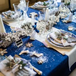 Badaboum Chemin De Table Vrai Velours Blanc Clearance