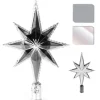 Badaboum Cimier De Sapin Etoile Iris Blanc Argent Hot