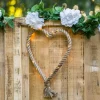 Coeur En Jute En Led A Suspendre Theme Jute