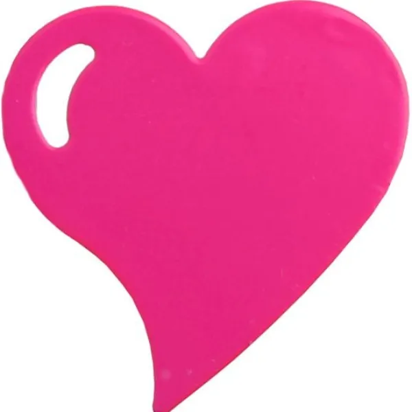 Badaboum Coeur M Tal Sur Pince Fuchsia X4
