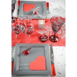 Badaboum Coeur M Tal Sur Pince Rouge X4