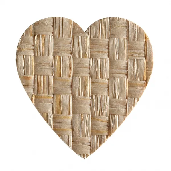 Badaboum Coeur Mariage Romance En Osier X10 Pi Ces New