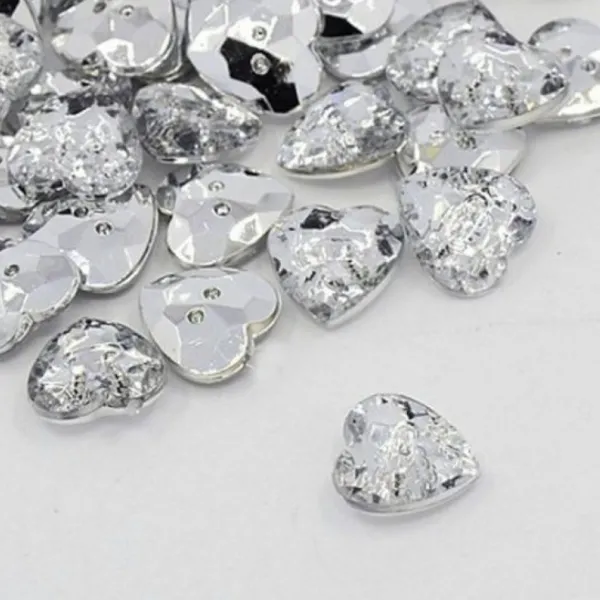 Badaboum Coeur Strass Pour Déco De Table X 30 Pi Ces Sale