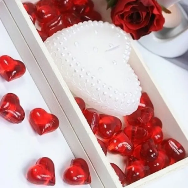 Badaboum Coeur Strass Pour Déco De Table X 30 Pi Ces Sale