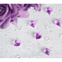 Badaboum Coeur Strass Pour Déco De Table X 30 Pi Ces Sale