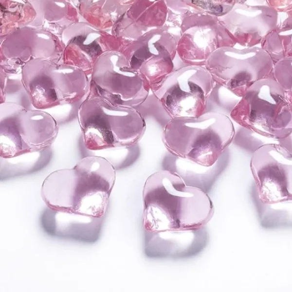 Badaboum Coeur Strass Rose X 30 Pi Ces
