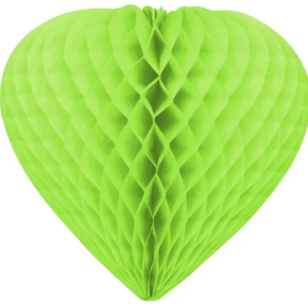 Badaboum Coeur Suspendre En Papier 30Cm Vert Anis