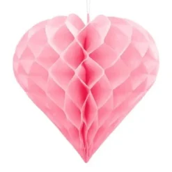 Badaboum Coeur Suspendre En Papier 30Cm Rose