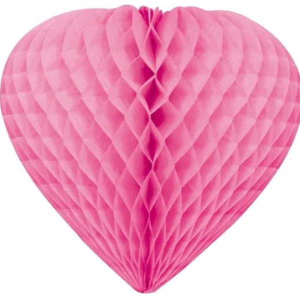 Badaboum Coeur Suspendre En Papier 30Cm Fuchsia