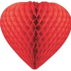 Badaboum Coeur Suspendre En Papier 30Cm Rouge