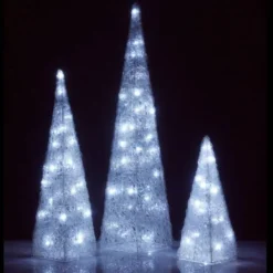 Badaboum Cone Lumineux De Noel Extérieur 90Cm Led Blanc Froid Online