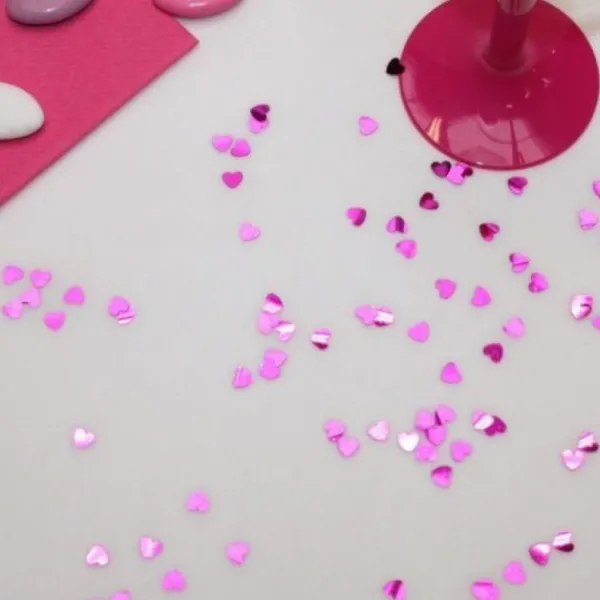 Badaboum Confettis Coeur Fuchsia 18Gr