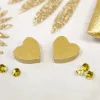 Badaboum Confettis Coeurs Epais En Bois M Tallis Or