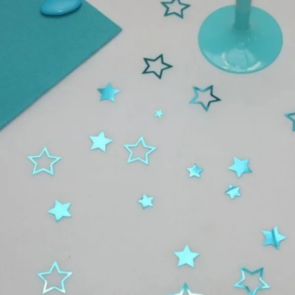 Badaboum Confettis D' Toiles Paillet Es Turquoise New