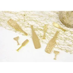 Badaboum Confettis De Table Champagne Or