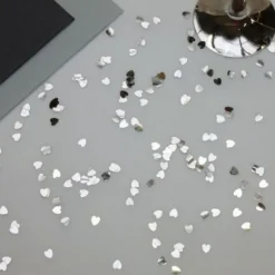 Badaboum Confettis De Table Coeur Argent 18Gr Best