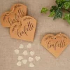 Badaboum Confettis De Table Coeur Kraft Naturel