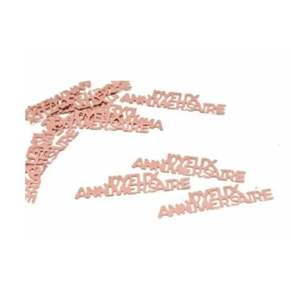 Discount Confettis De Table Joyeux Anniversaire Rose Theme Joyeux Anniversaire