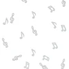 Badaboum Confettis De Table Mariage Musique Blanc