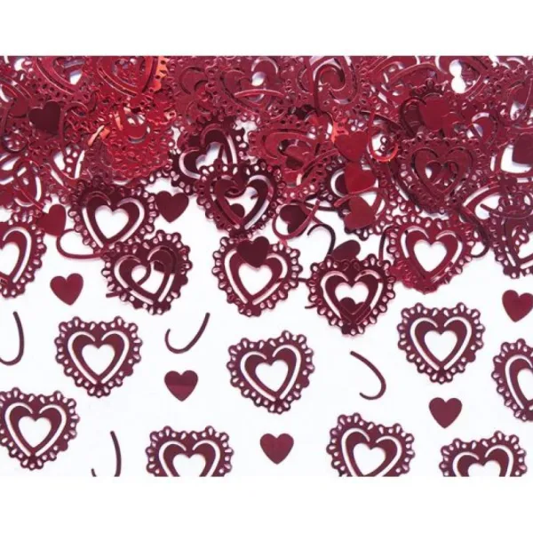 Badaboum Confettis De Table Original Coeur Rouge Clearance