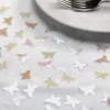Badaboum Confettis De Table Papillon Blanc Iris