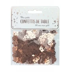 Badaboum Confettis De Table Rose Gold 18 Ans