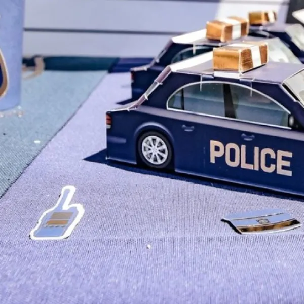 Clearance Confettis De Table Theme Police Theme D Co Baby Shower