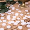 Badaboum Confettis Mariage Cercle Rond Blanc X 36 New