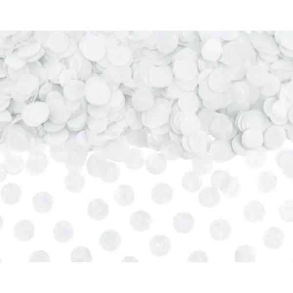 Badaboum Confettis Mariage Cercle Rond Blanc X 36 New