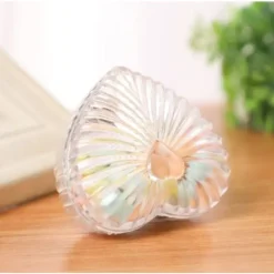 Badaboum Contenant Drag E Coeur 3D Stri Transparent En Plexi