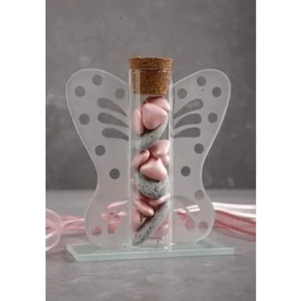Badaboum Contenant Drag Es En Verre Eprouvette Papillon