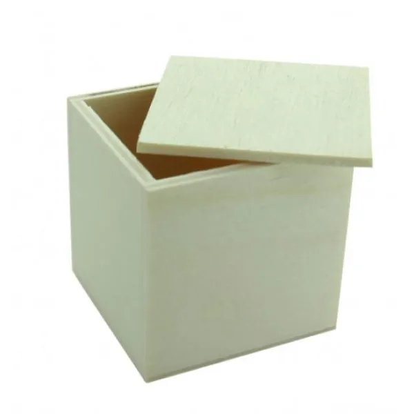Badaboum Contenant Dragees Cube En Bois