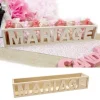 Badaboum Contenant Dragees En Bois Mot Mariage