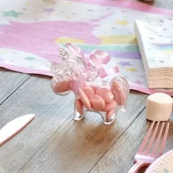 Outlet Contenant Dragees Plexi Grande Licorne Transparent Theme Licorne